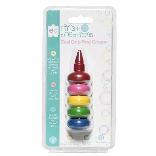 First Creation Easi-Grip First Crayon Set of 5 EC